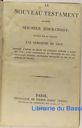 Nouveau testament notre - le,