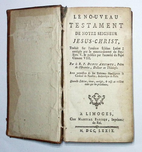 Nouveau testament notre - le, de