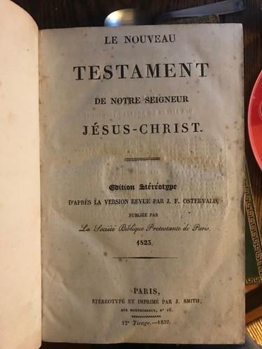 Nouveau testament notre - nouveau,