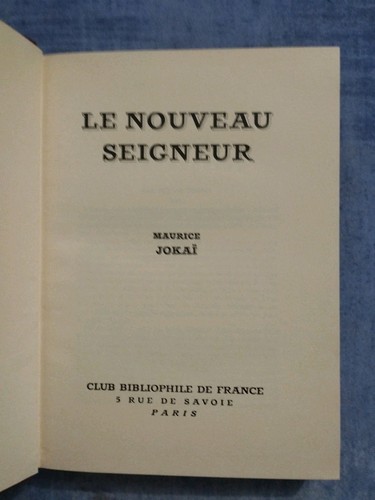 Nouveau seigneur maurice - le,