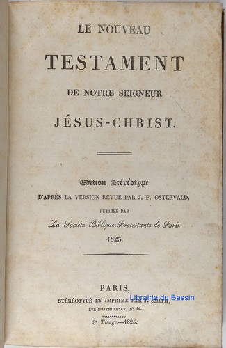 Nouveau testament notre - testament,